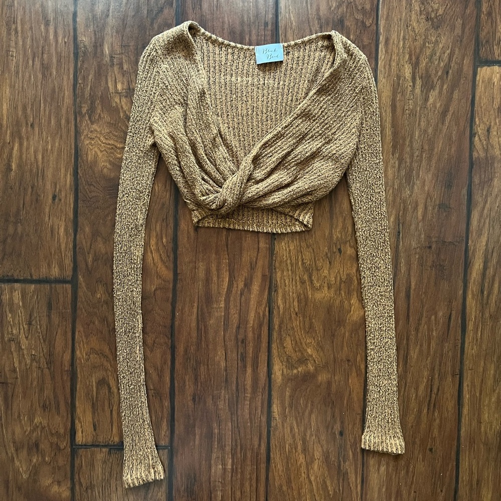 Long sleeve crop top